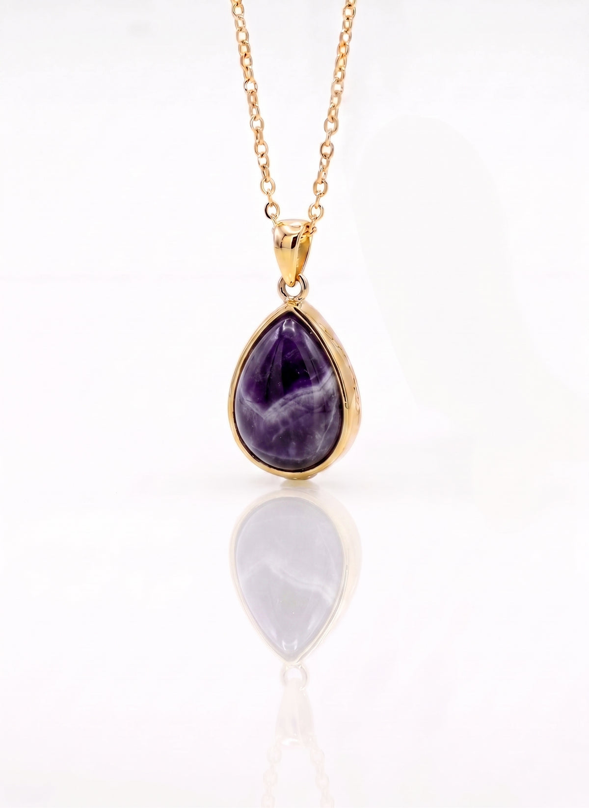 Tear Drop Ash Necklace