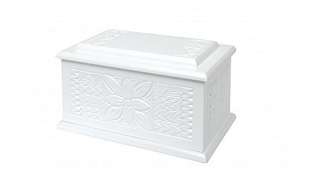 Carved Raised Lid Urn