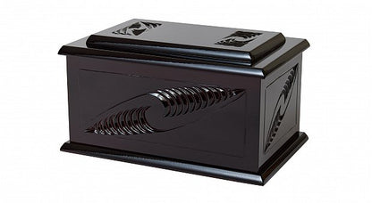 Carved Raised Lid Urn