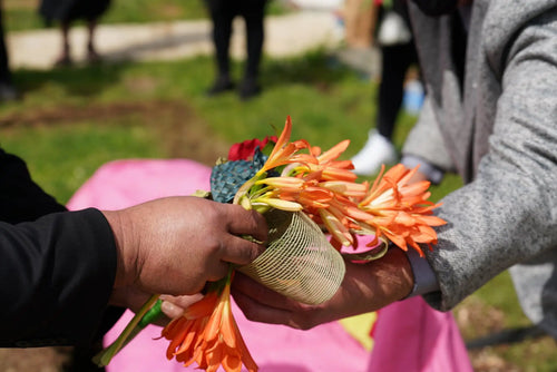Fresh funeral flower arrangement for service in Panmure