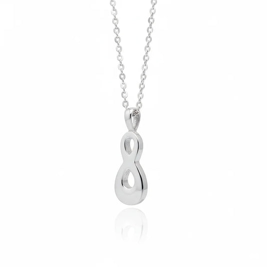 Sterling Silver Infinity Urn Necklace