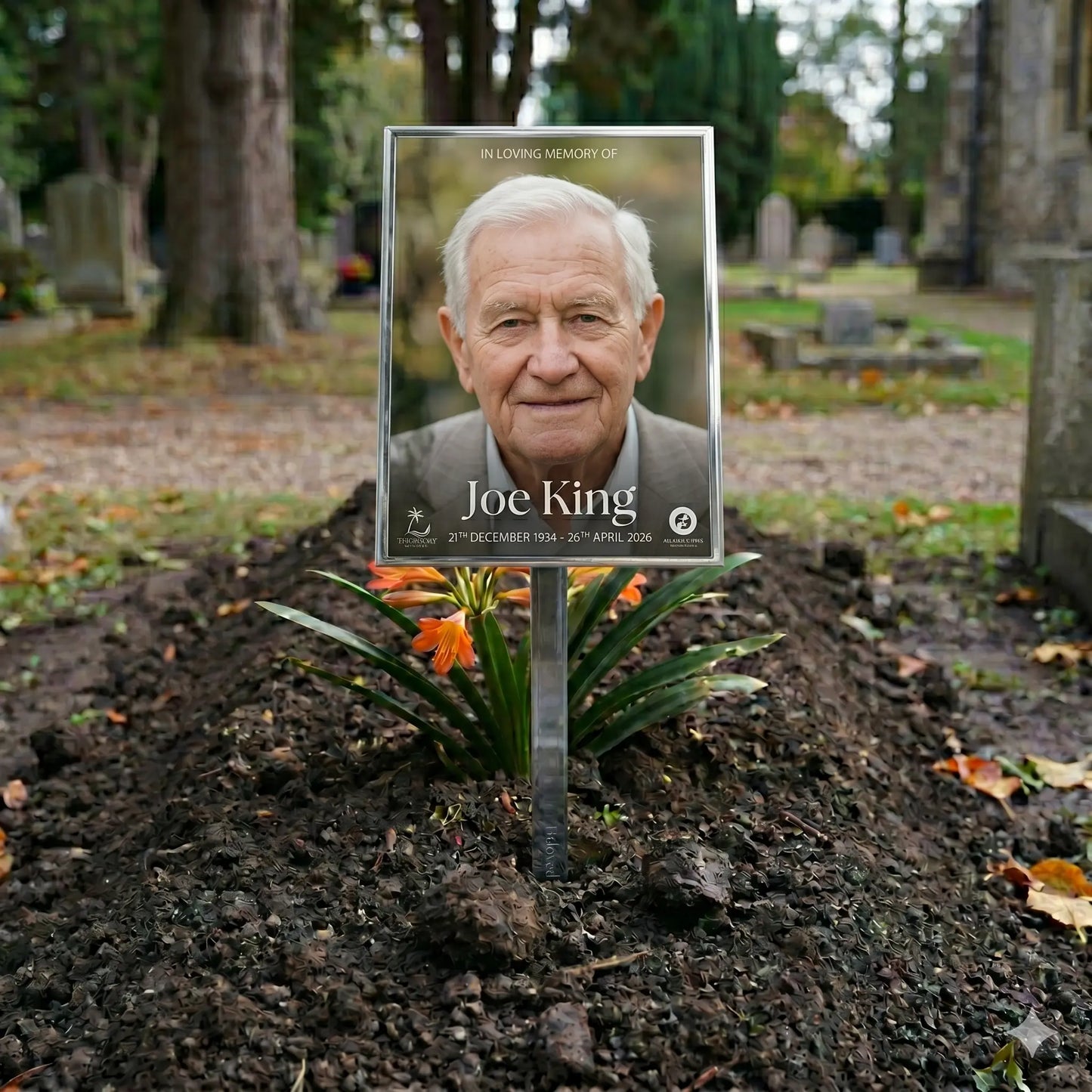 Personalised Temporary Grave Marker – Custom Memorial Plaque