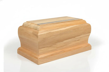 Grecian Rimu Cremation Urn with Paua Inlay