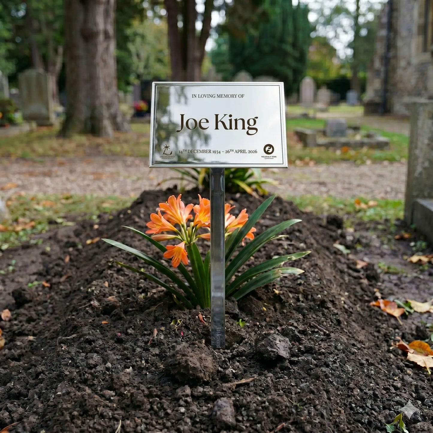 Personalised Temporary Grave Marker – Custom Memorial Plaque